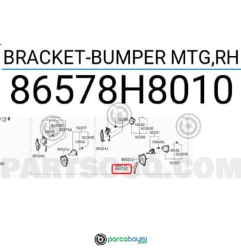 Rio Stonic Tampon Braketi Sağ Orjinal | 86578H8010