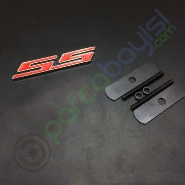 Ss Ön Panjur Logo Metal Sticker Kırmızı