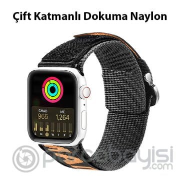 Dux Ducis Apple Watch 42-44-45MM için Kayış Kordon Lylon Loop