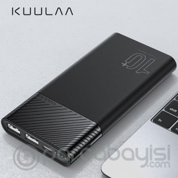 KUULAA 10000mAh Dual USB ŞARJ Çıkışlı Power Bank Digital Display