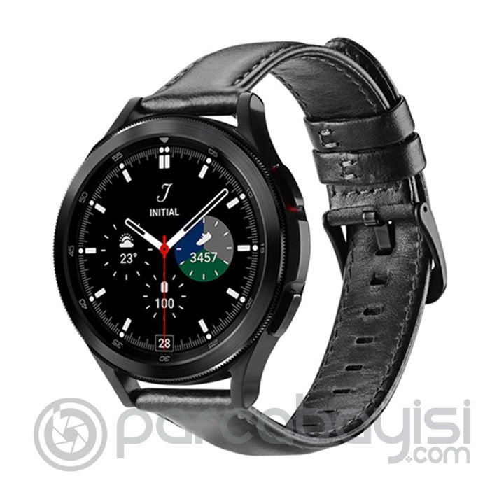 Dux Ducis SM Galaxy Watch 20MM-Huawei GT2-GT3 42MM-Magic 2 42MM için Business Deri Kayış Kordon