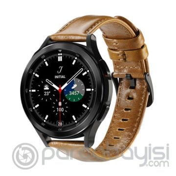 Dux Ducis SM Galaxy Watch 22MM-Huawei GT3-GT3 Pro 46MM-Magic 2 46MM için Business Deri Kayış Kordon