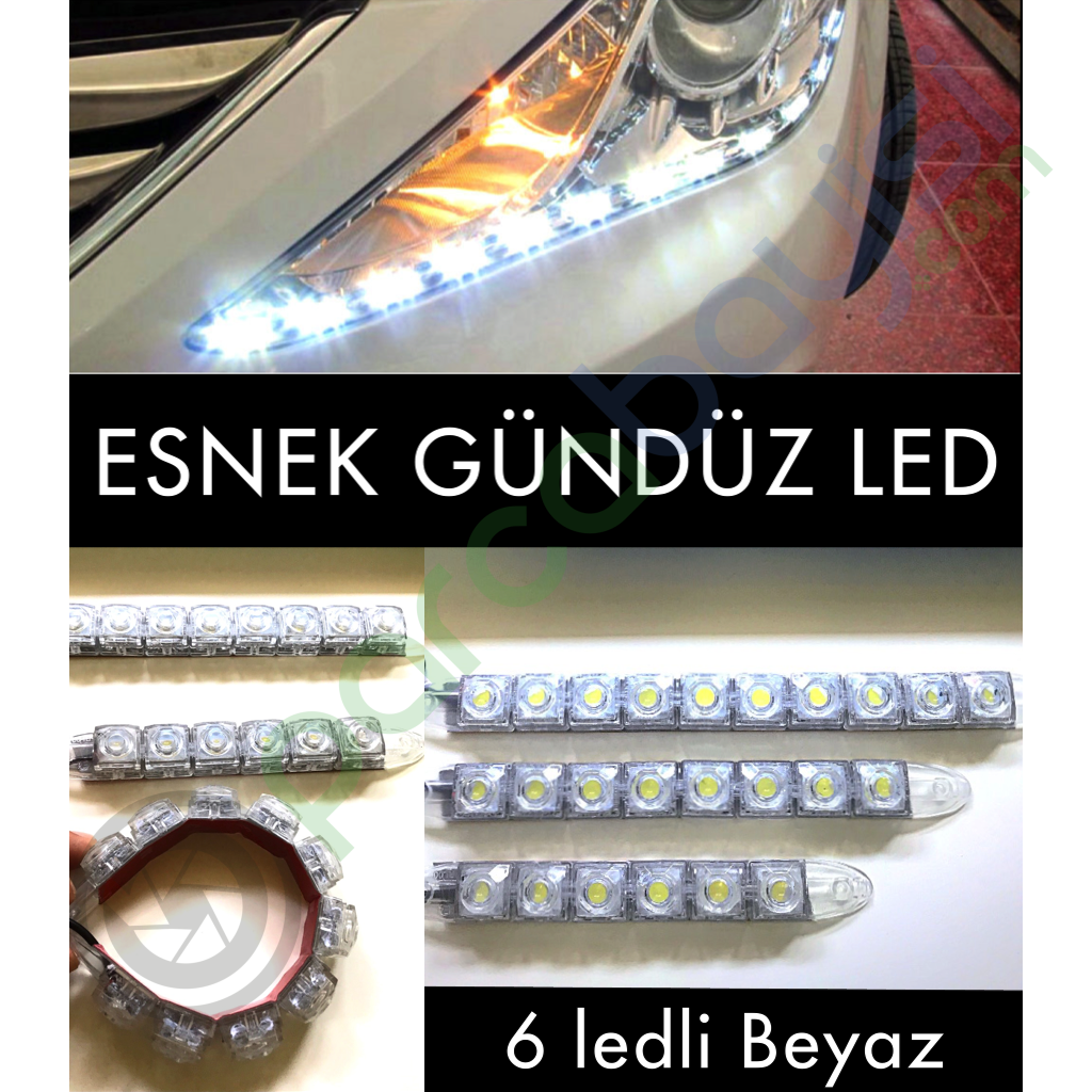 Esnek Gündüz Led Aydınlatma Beyaz 6 Led