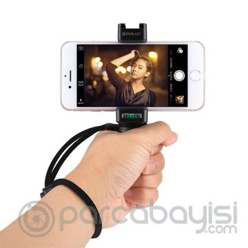 PULUZ Video Grip Telefon Elde Tutucu+ Bileklik Tripod Adaptörü