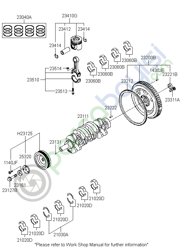 Kia Bongo Kol Yatak Orjinal | 230604A940