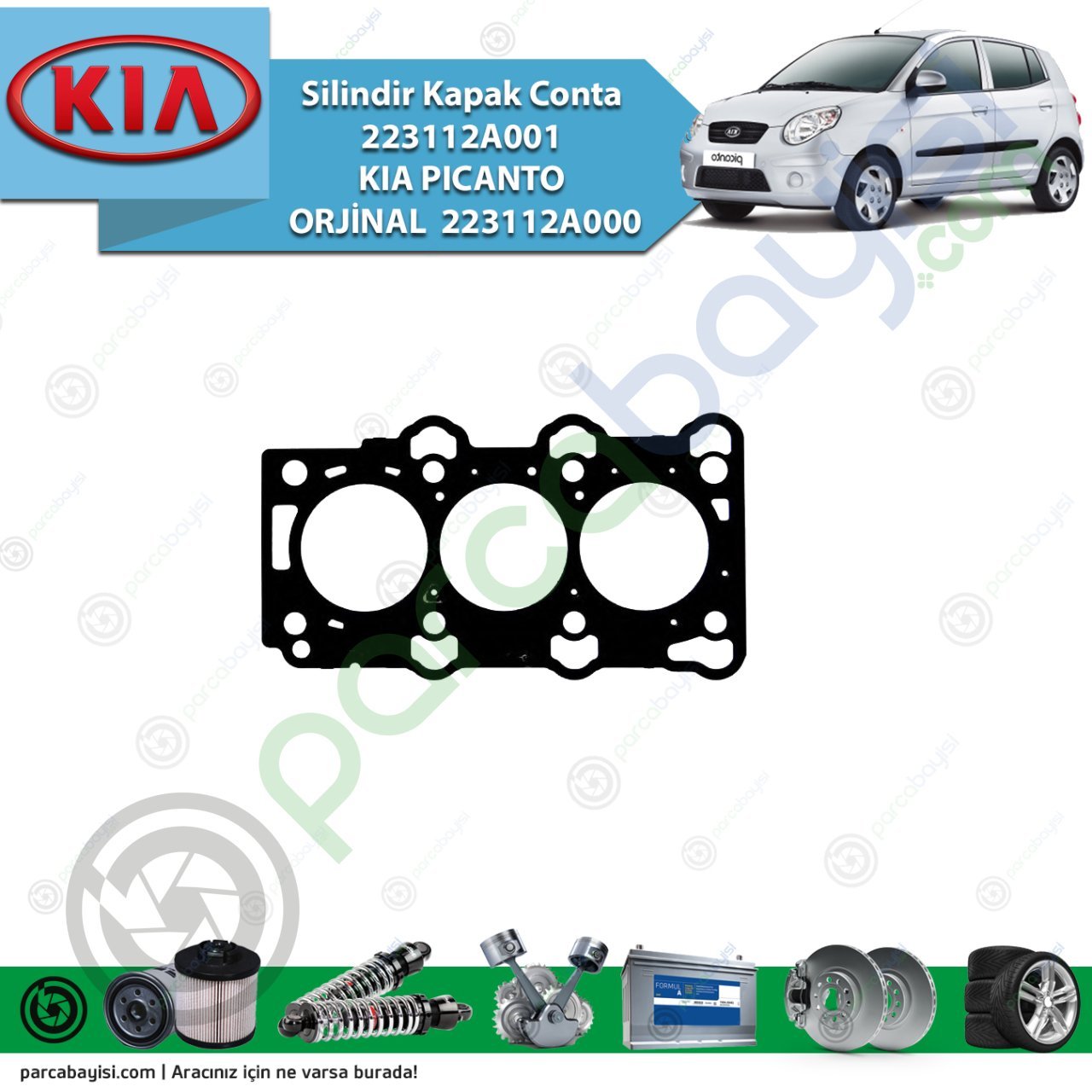 Silindir Kapak Conta 223112A001 Kia Pıcanto Orjinal | 223112A000