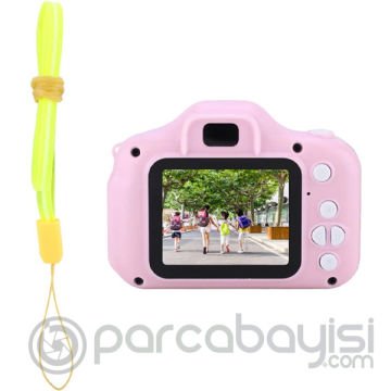 ALLY X2 Mini Çocuklar İçin Taşınabilir Fotoğraf-Video Kamera + 8GB SD Kart