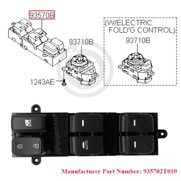 Optima Ana Düğme Otomatik Cam Orjinal | 935702T010