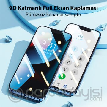 Ally iPhone 14 Pro 6.1 Full Glue-Tempered Cam Ekran Koruyucu