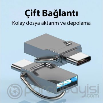 ALLY 64GB Type-c Usb Otg Flash Bellek - USB 2.0 100MB-S Flash Disk