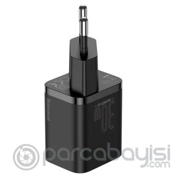 Baseus Super Si 1C 30W PD Type-C Hızlı Şarj Adaptörü - İPhone 15-14-13-12-11 Hızlı Şarj