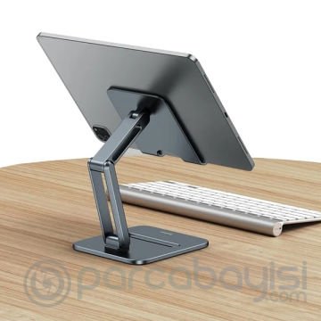 Baseus Desktop Biaxial Çift Eksenli Masaüstü Katlanabilir Metal Tablet Standı - Tablet Tutucu