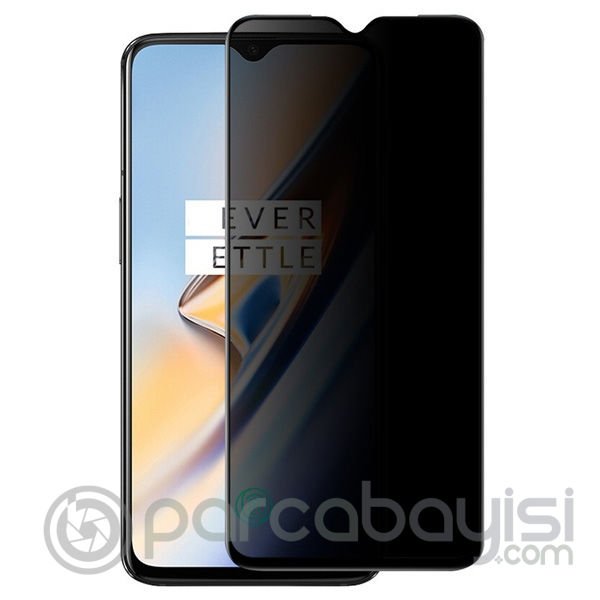 Oneplus 7 3D Full Privacy Gizlilik Tempered Cam Ekran Koruyucu