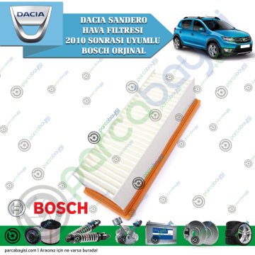 Dacia Sandero Hava Filtresi 2010 Sonrası Uyumlu Bosch Orjinal