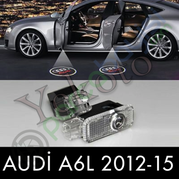 Audi A6L 2012-2015 Arası Uyumlu Araca Özel Kapı Logo Aydınlatma Hologram Hayalet Logo