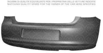 TAMPON ARKA  ASTARLI VOLKSWAGEN POLO 2009> | 6R6807421BHGRU | 6R6807421BHGRU