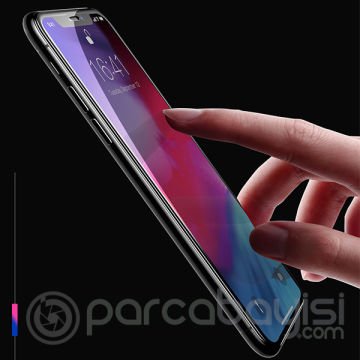 Baseus İPhone 11- İPhone XR, 3D Full Kaplama Kırılmaz Cam Ekran Koruyucu