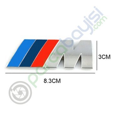 Bmw ///M Metal 3D Amblem Ön Panjur Logosu Orjinal Style