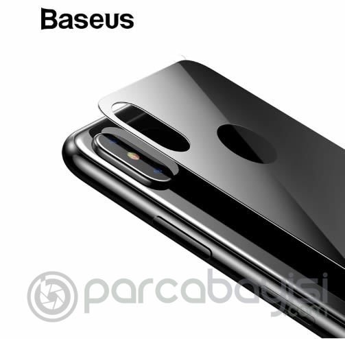 Baseus İphone X.Xs 5.8 Renkli Arka Cam Koruyucu 0.3mm