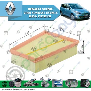 Renault Scenic Hava Filtresi 2009 Sonrası Uyumlu 8200820859