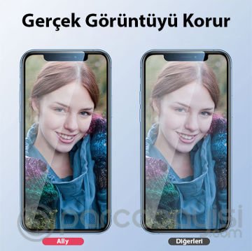 ALLY iPhone 14-14 Plus Diamond Taş İşlemeli Alüminyum Alaşımlı Kamera Lens Koruyucu