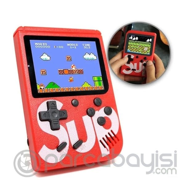 ALLY Sup 400 Nostalji Oyunlu Taşınabilir Retro Mini Atari Gameboy