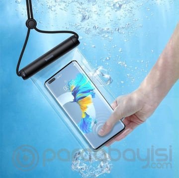 Baseus Cylinder Waterproof Case Kayar Kapaklı Su Geçirmez Universal Telefon Kılıfı