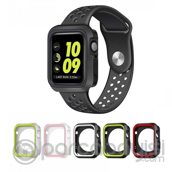 Ally Apple Watch İçin 42mm 2,3 Nike Style Çift Renk Silikon Kılıf