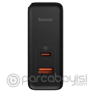 Baseus GaN5 Pro 100W Mega Hız Type-C + USB Şarj Aleti Adaptör + Kablo