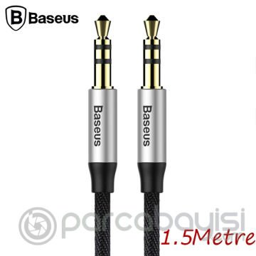 Baseus Yiven M30 3.5mm Aux Kablo 1.5 metre Halat Aux Kablo