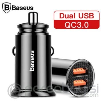 Baseus Circular Plastic A+A 30W Dual QC3.0 Hızlı Araç Şarj Cihazı CCALL-YD0