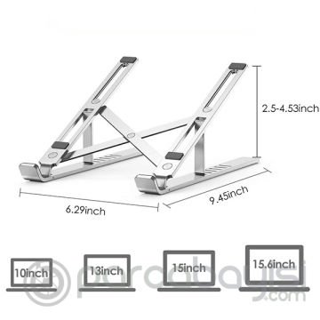 ALLY Alüminyum Ayarlanabilir Manyetik Masaüstü Dizüstü Standı, Katlanabilir Dizüstü Standı
