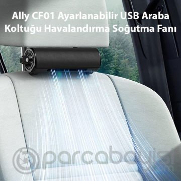 Ally CF01 Ayarlanabilir USB Araba Koltuğu Havalandırma Soğutma Fanı