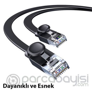 Baseus High Speed Six Types Of RJ45 Gigabit Network Ethernet kablosu (flat cable)1.5m