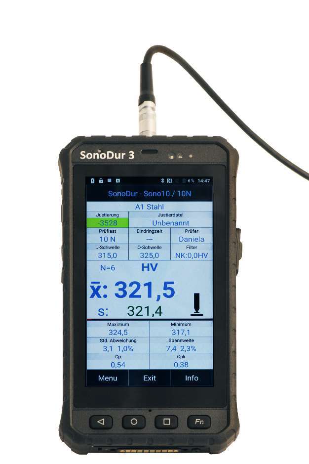 SONODUR3 Leeb Portatif Ultrasonik Sertlik Test Cihazı