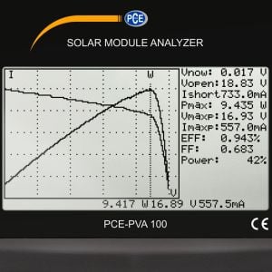 Güneş Paneli Test Cihazı / Güneş Paneli Ölçer PCE-PVA 100