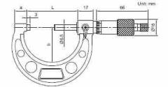 Outer Diameter Micrometers 100-125 - 0.01mm - 6