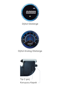 Yüksek Hassasiyette Dijital ve Analog Göstergeli Pasometre IP54