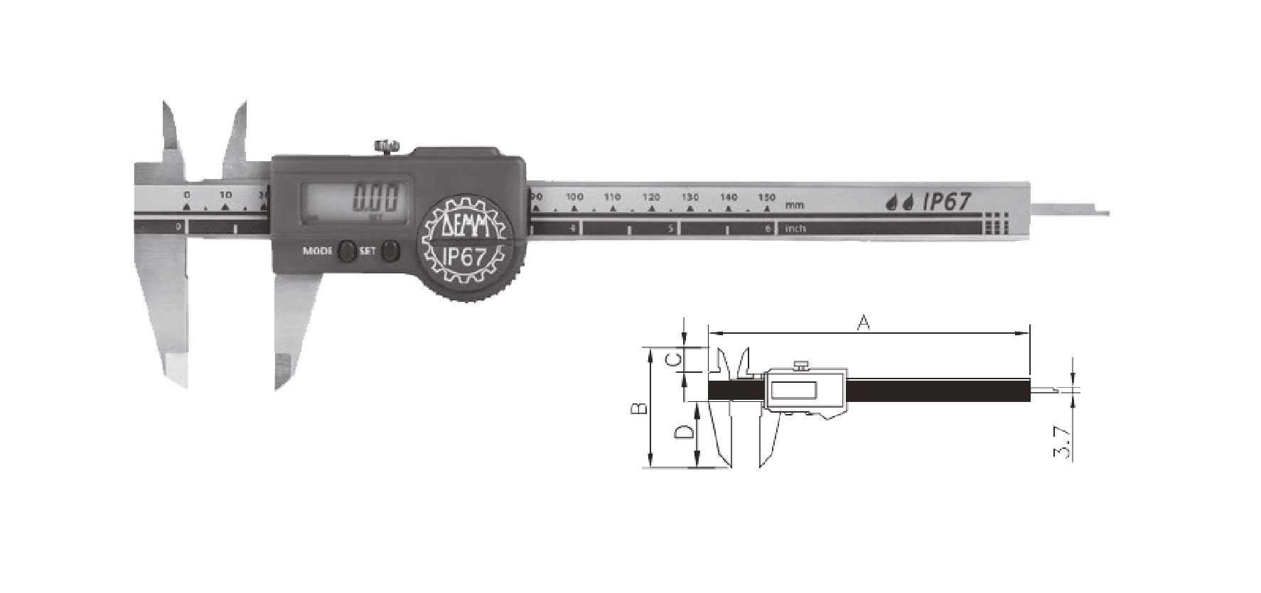 Dijital Kumpas - Digi Arcer IP67