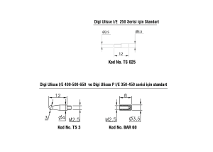İç ve Dış Kanallar için Dijital Kumpas - ULISSE I/E