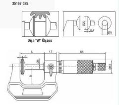 Dijital Disk Çeneli Mikrometreler (Dönmeyen Milli) IP65