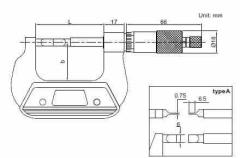 Blade Micrometers 0-25 - 0.01mm