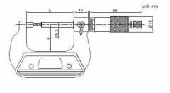 Small Measuring Surface Micrometers 0-25 - 0.01mm