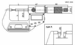 Dijital Küçük Ölçüm Yüzeyli Mikrometreler IP65