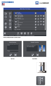 F SERİSİ KUVVET ÖLÇÜM CİHAZLARI İÇİN İntelliMESUR yazılımı (F105 | F305 | F505 | F505H | F755 | F755S | F1505 | F1505S)