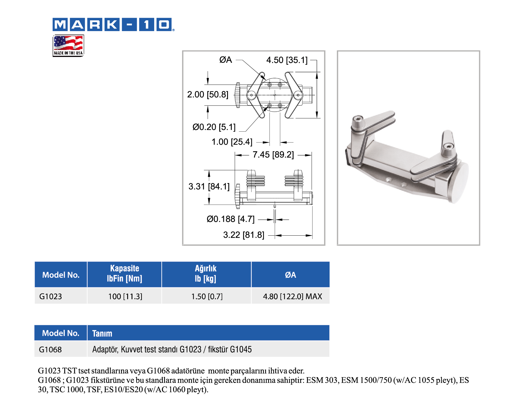 Bağlama Çeneleri ve Aksesuarları - Tork / Kuvvet