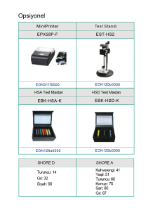 Dijital Shoremetre (Shore A/D) ve Aksesuarları Shore D