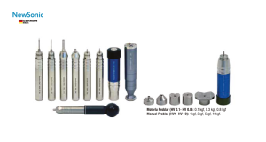 SONODUR3 Manuel Ölçüm Probları