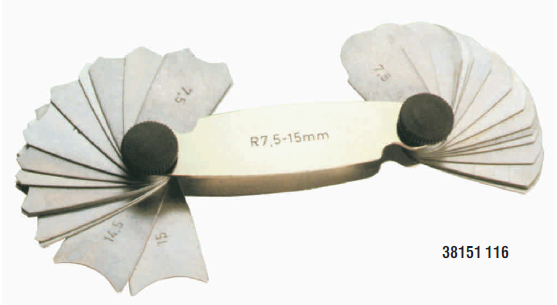 Radyus Mastarı 7,5-15 mm