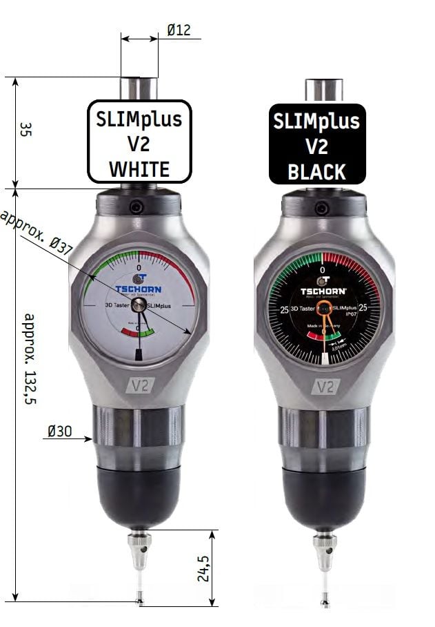 3D Tester SLIMplus V2 - TSCHORN Germany SLIMplus - Siyah